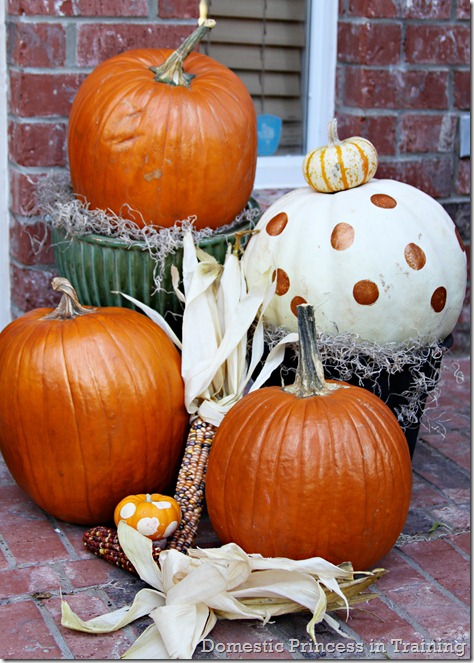 NEW BLOG AT www.hangingwiththehuies.com: Pumpkins on the Porch